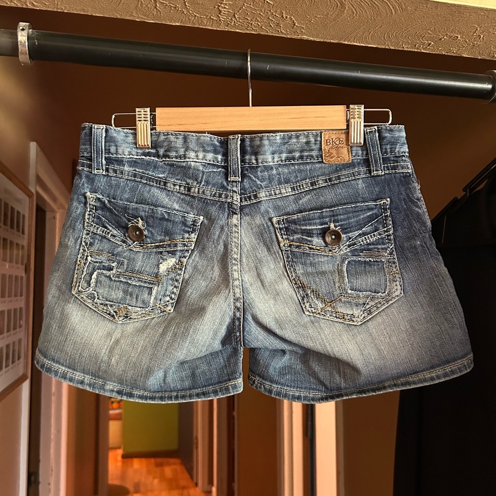 BKE Denim Stella Low-Rise Stretch Shorts